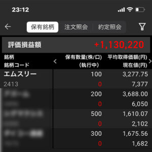 株初心者1年の利益が100万円